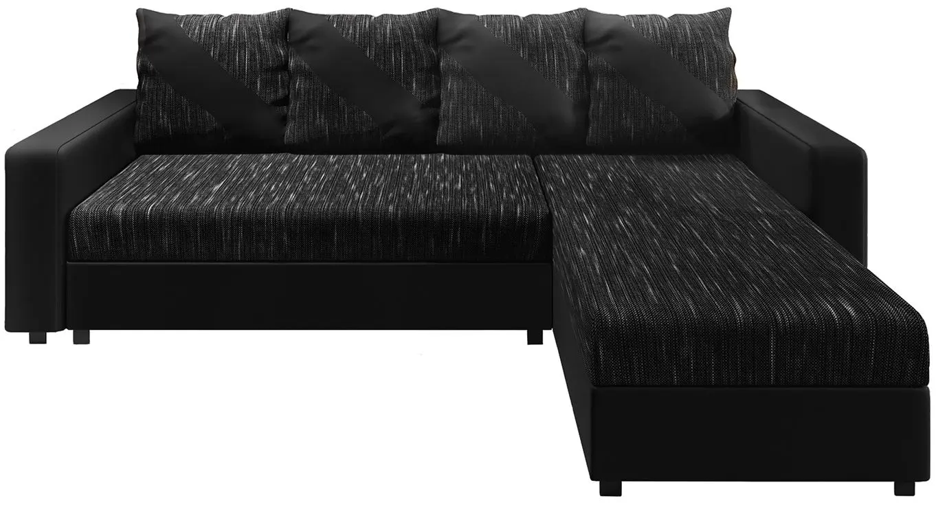 Canapea de colt Space Meble Astana L Kornet 10/D8 (Black)