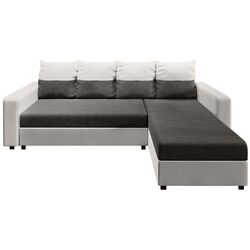 Диван угловой Space Meble Astana L Sawana 05/D511 (Gray Dark/White) Thumb