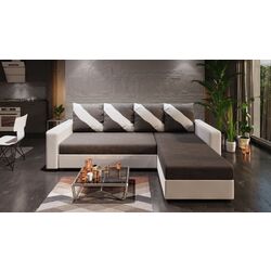 Диван угловой Space Meble Astana L Sawana 05/D511 (Gray Dark/White)