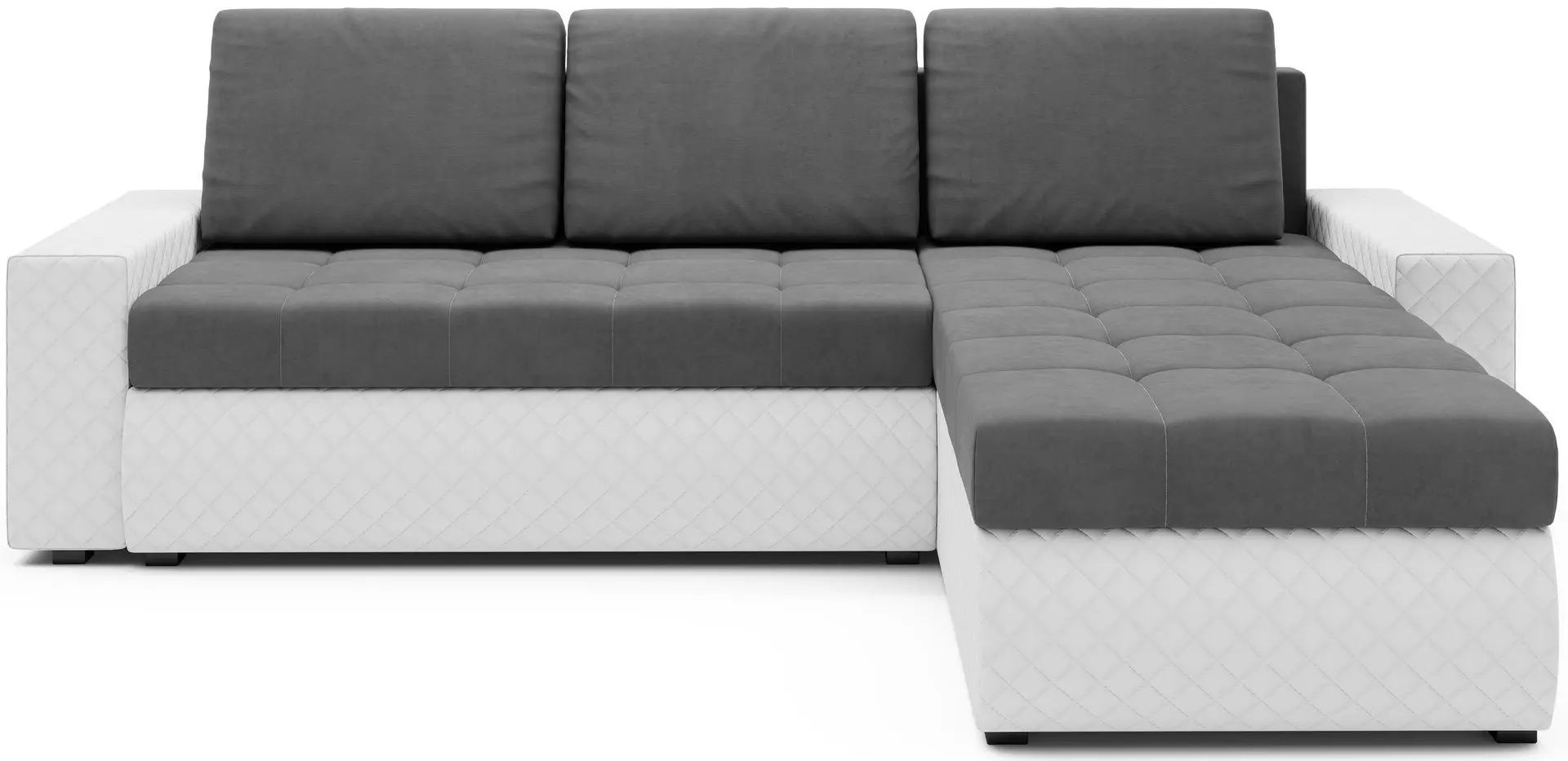 Диван угловой Space Meble Bolt BIS (Gray/White)