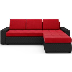 Canapea de colt Space Meble Bolt BIS (Red/Black) Thumb