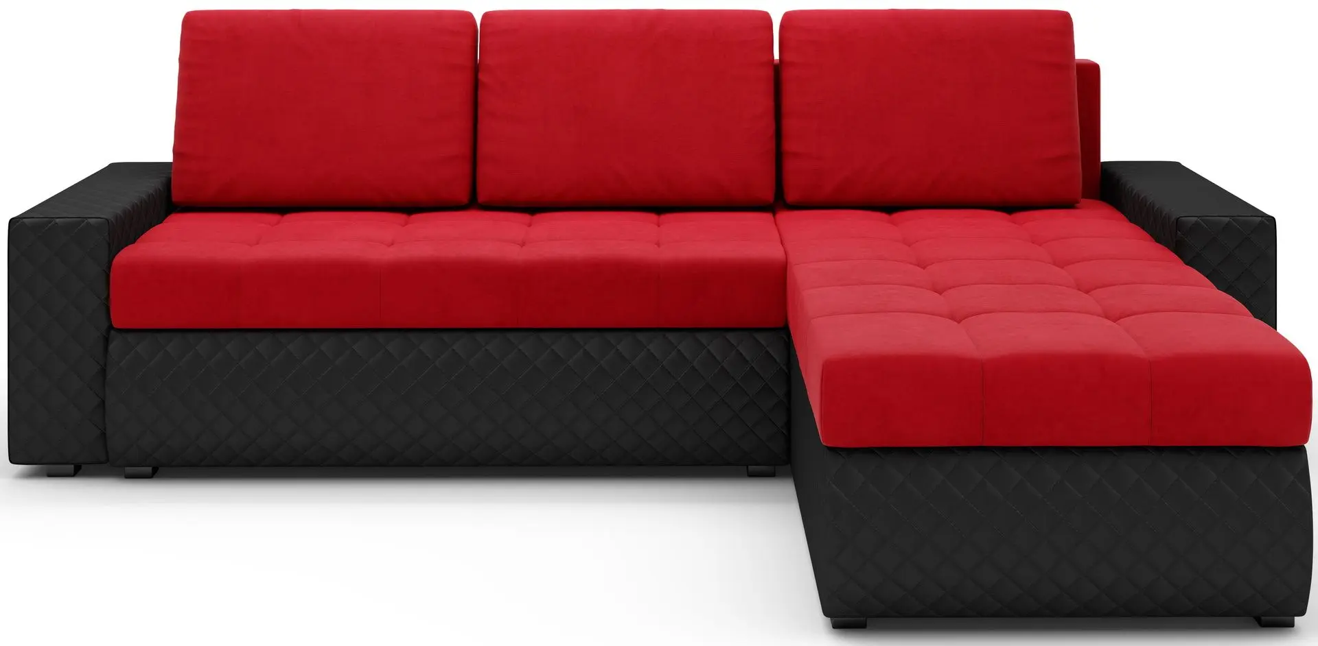 Canapea de colt Space Meble Bolt BIS (Red/Black)