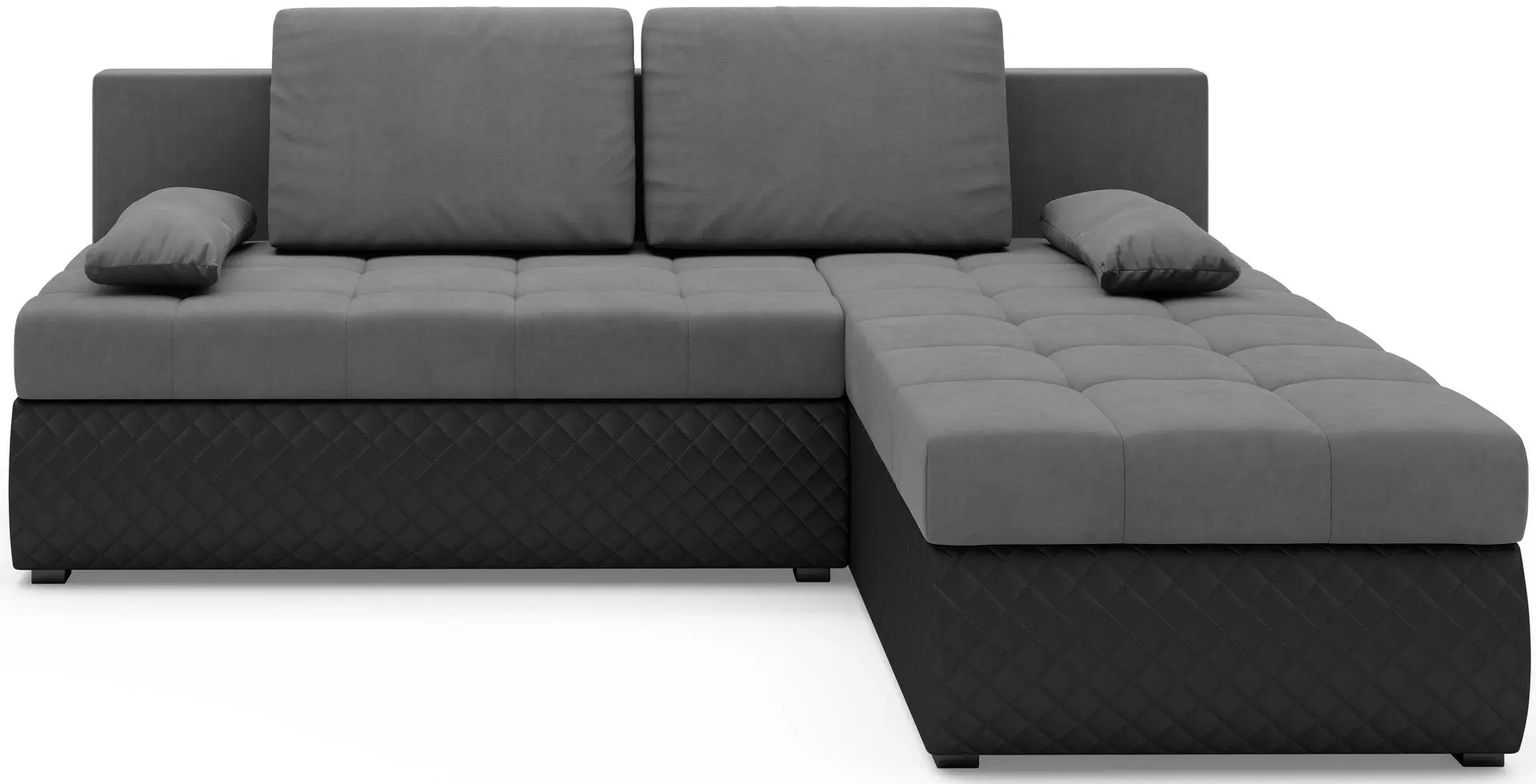 Canapea de colt Space Meble Bolt (Gray/Black)