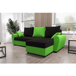 Canapea de colt Space Meble Fiona Rainbow 15/Rainbow 62 (Black/Lime Green) Thumb