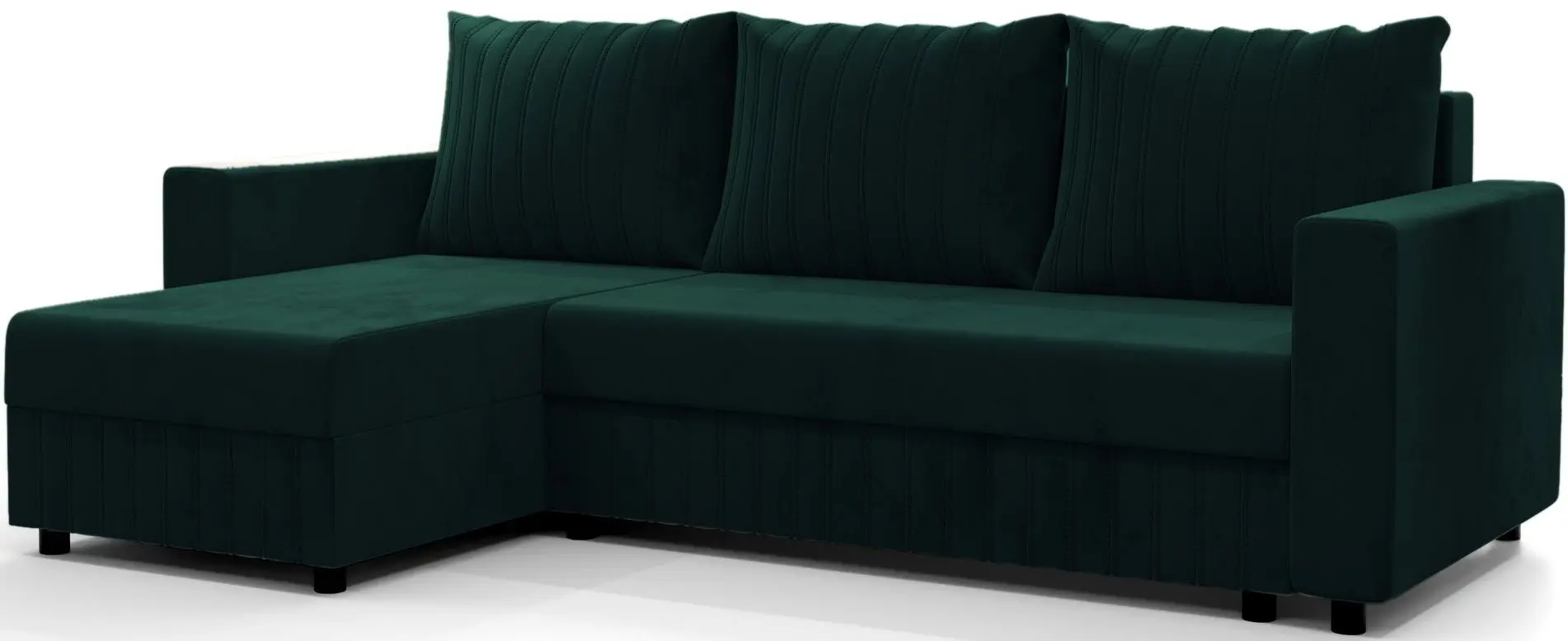 Canapea de colt Space Meble Park L Riviera 38 (Dark Green)