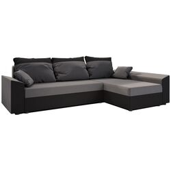 Диван угловой Space Meble Paul L Rainbow 27/Rainbow 15 (Graphite/Black) Thumb