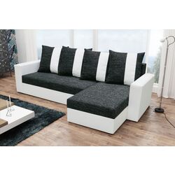 Canapea de colt Space Meble Praga Kornet 10/D511 (Black/White) Thumb