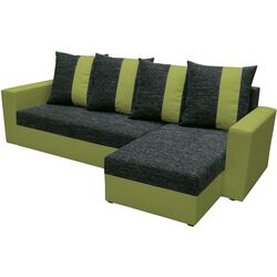 Диван угловой Space Meble Praga Kornet 10/Neo 17 (Black/Olive) Thumb