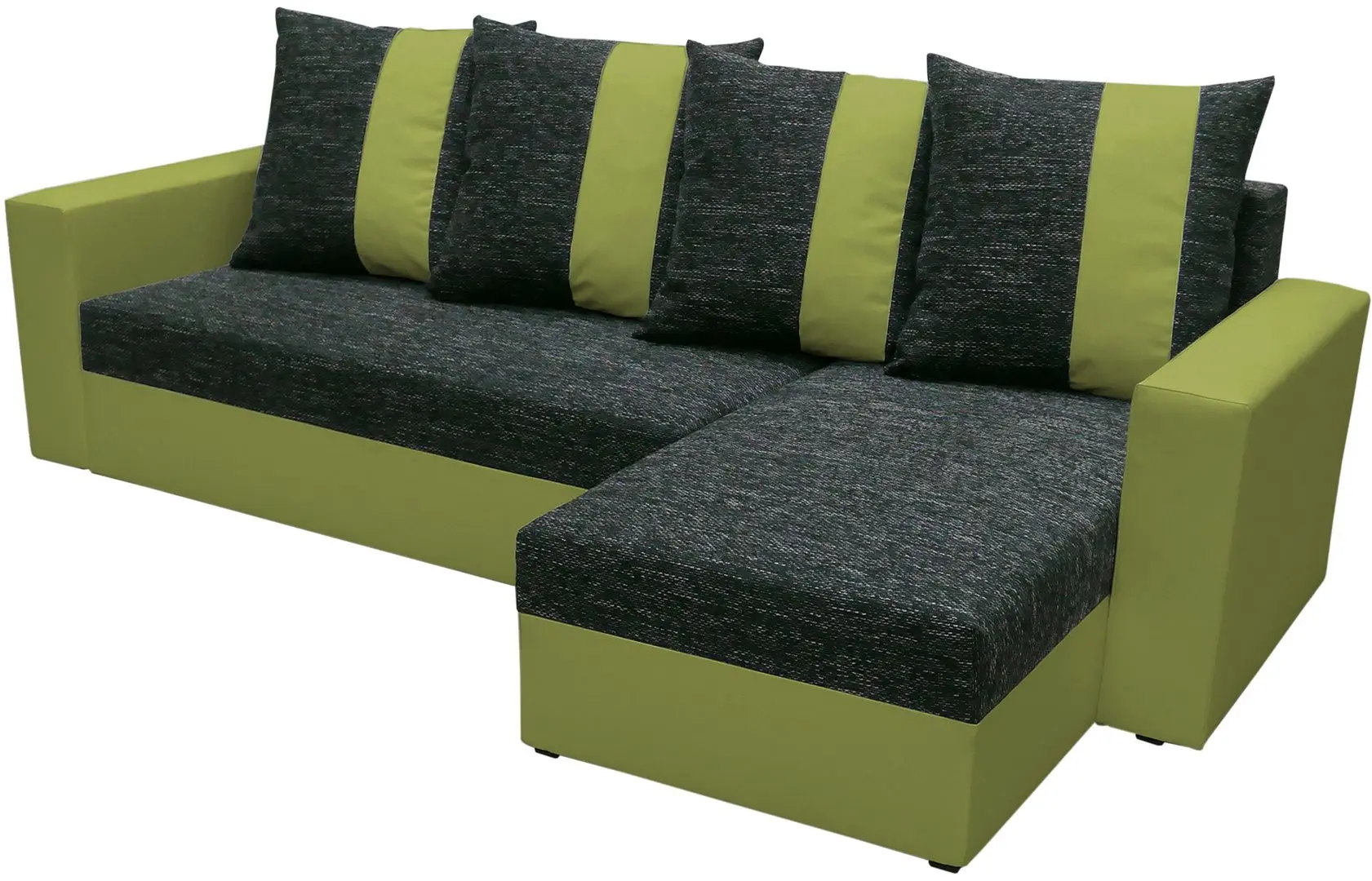 Диван угловой Space Meble Praga Kornet 10/Neo 17 (Black/Olive)