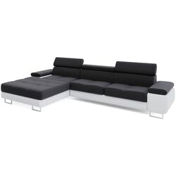 Canapea de colt Space Meble Anton Mini Left Sawana 14/D511 (Black/White) Thumb