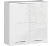 Dulap Akord Fin W60 2D (White/White Gloss)