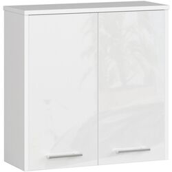 Dulap Akord Fin W60 2D (White/White Gloss)
