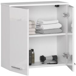 Dulap Akord Fin W60 2D (White/White Gloss) Thumb