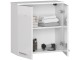 Dulap Akord Fin W60 2D (White/White Gloss)