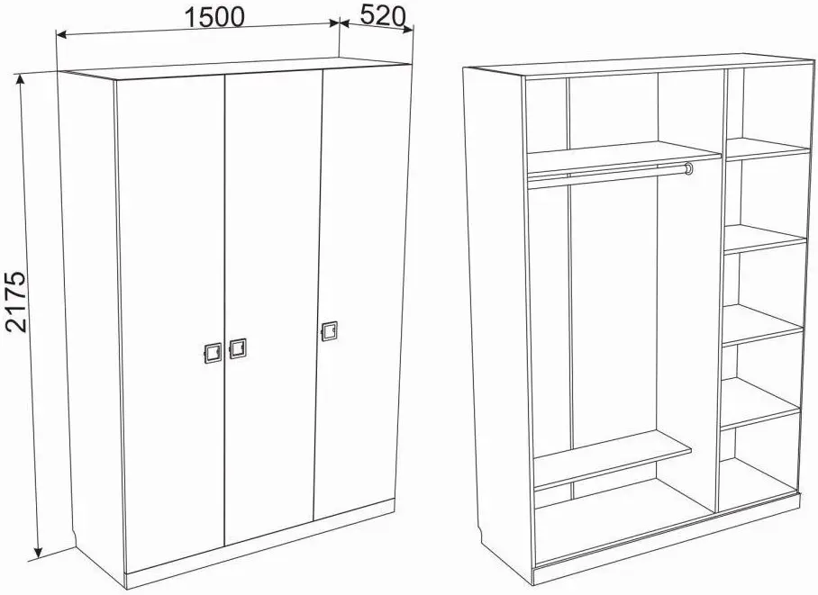 Шкаф Ambianta Amigo 3D