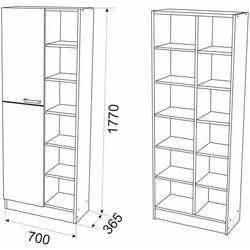 Шкаф Ambianta Bravo (с полками) Thumb