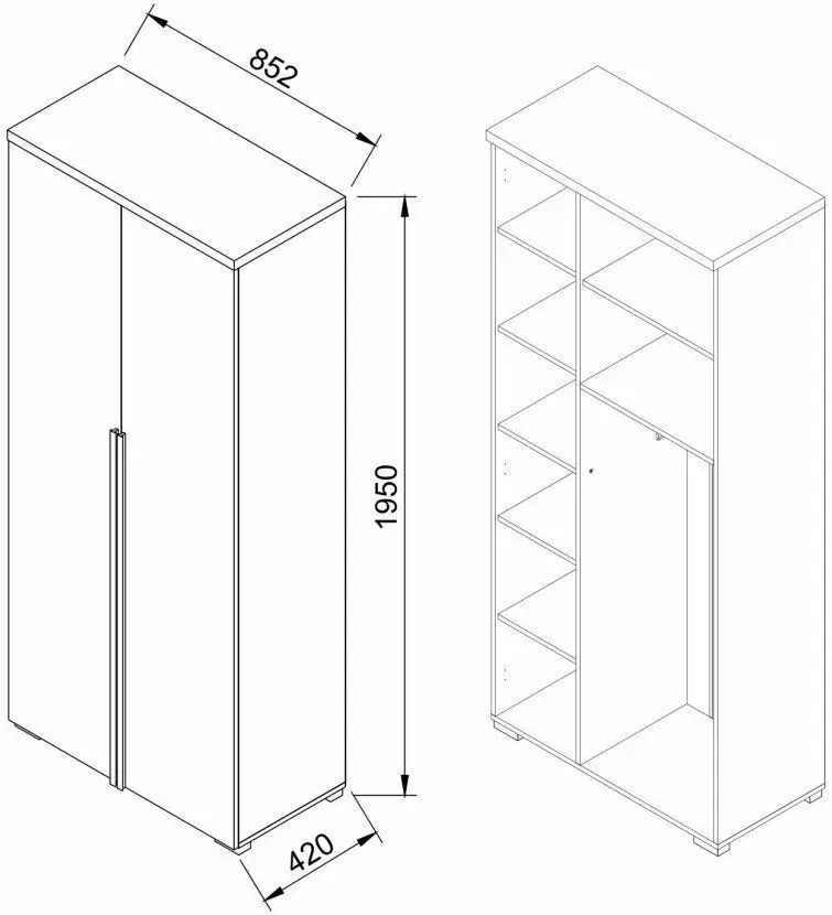 Шкаф Ambianta Duet 0.85