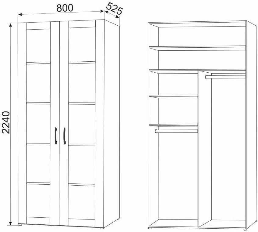 Шкаф Ambianta Inter-Star