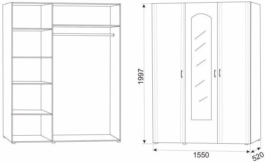 Шкаф Ambianta Inter