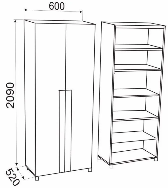 Шкаф Ambianta Oscar 0.6