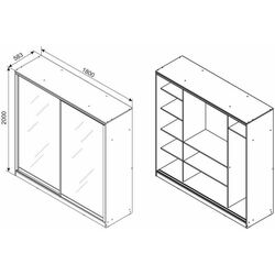 Dulap-cupe Ambianta Happy 1.8m Thumb