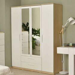 Dulap Fabrik Home Linia 1600 cu oglinda (Maple/Ash White)