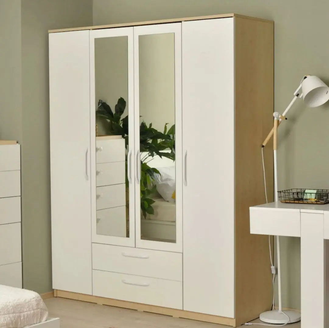 Dulap Fabrik Home Linia 1600 cu oglinda (Maple/Ash White)