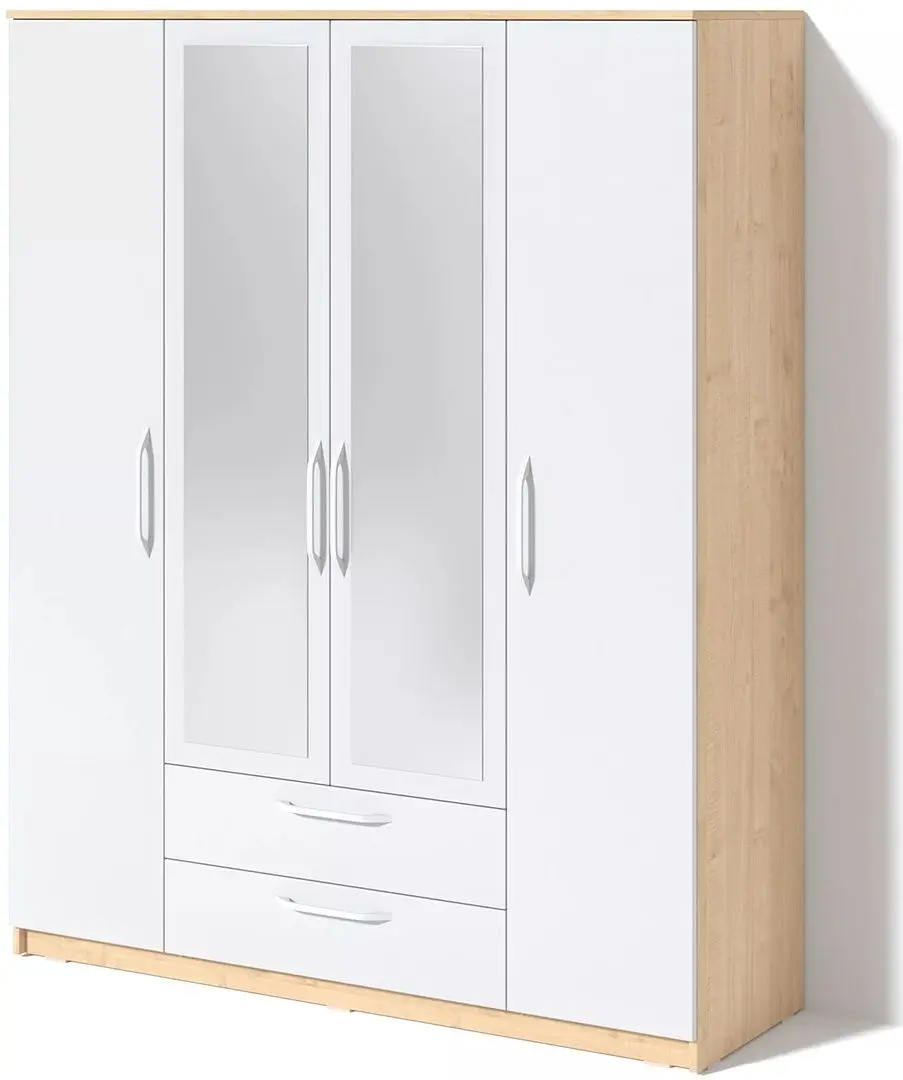 Dulap Fabrik Home Linia 1600 cu oglinda (Maple/Ash White)