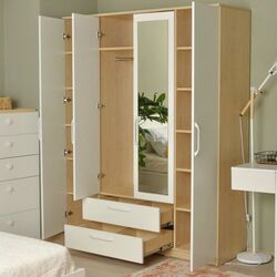 Dulap Fabrik Home Linia 1600 cu oglinda (Maple/Ash White) Thumb