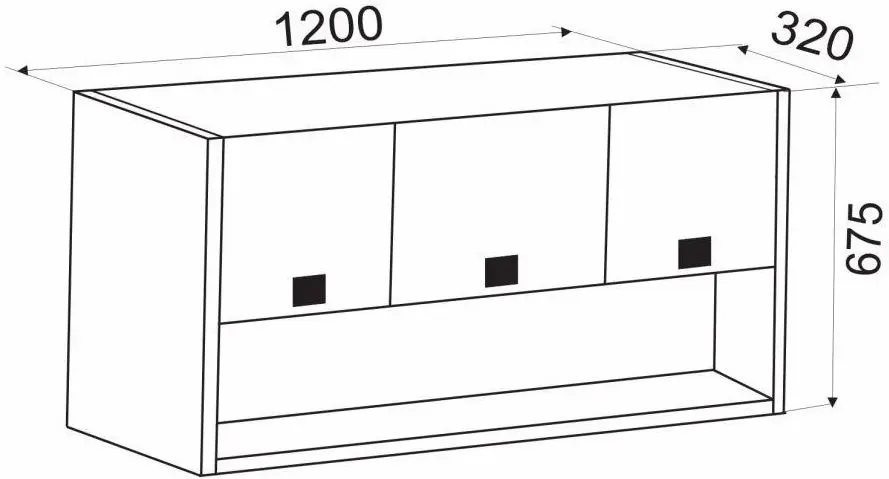 Шкафчик навесной Ambianta Oscar 1.2
