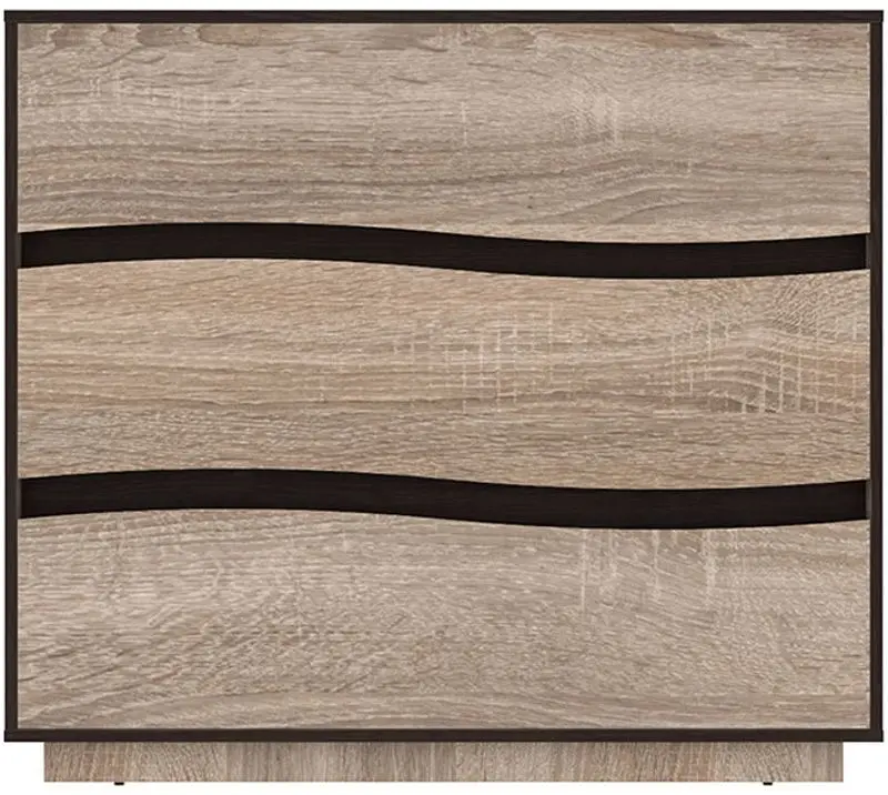 Comoda Yasen Jeneva 3S (Sonoma Oak Truffle/Wenge Magic)