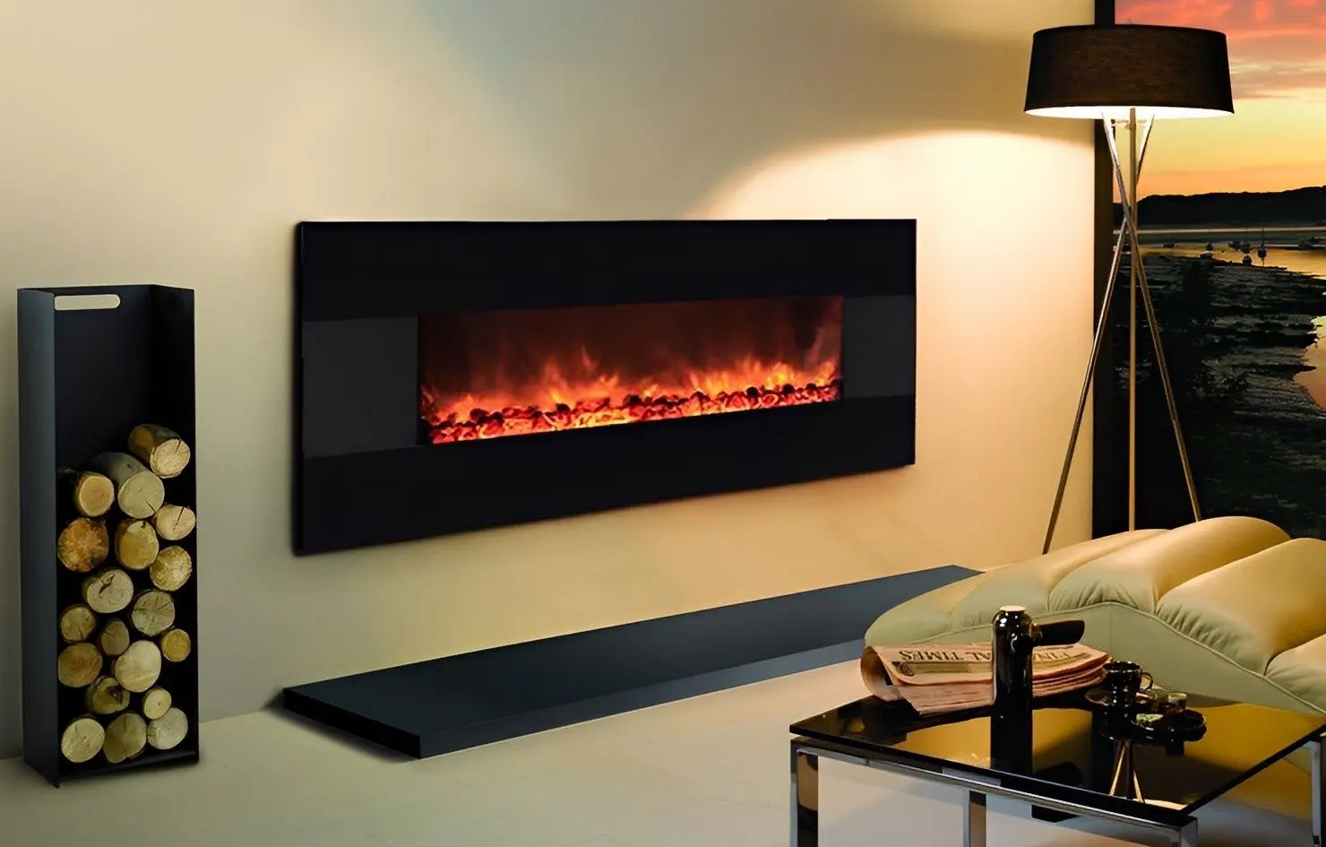 Șemineu electric Home FKK 3000 (Black)