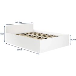 Pat Akord CLP cu mecanizm de ridicare 140x200 (White) Thumb