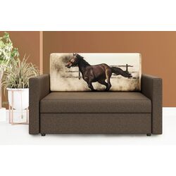 Canapea Space Meble Amerykanka Heven 120 Horse/Sawana 25 (Brown)