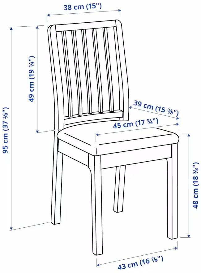 Set scaune Ikea Ekedalen/Orrsta 2buc (Alb/Gri) - 11