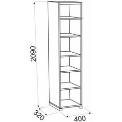 Стеллаж Ambianta Oscar 0.4 Thumb