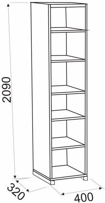 Стеллаж Ambianta Oscar 0.4