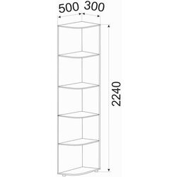 Etajera de colt Ambianta Inter-3 Thumb