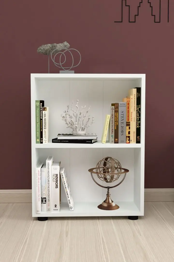 Стеллаж Fabulous Shelves Chipboard 2 полки (White) - 4
