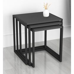 Набор журнальных столиков Fabulous Metal Nesting (Anthracite/Black)