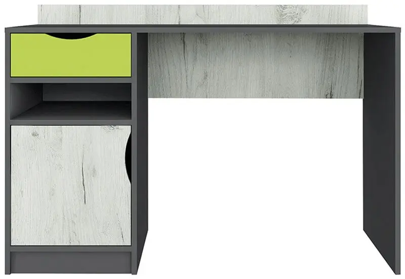Masa de birou Yasen Disney (Graphite Gray/Craft Oak White/Lime)