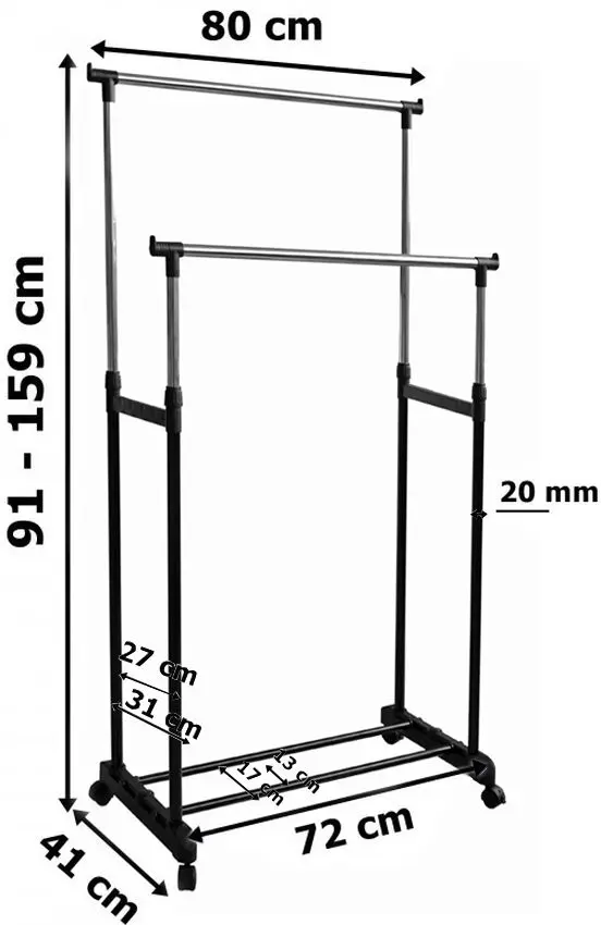 Стойка для одежды Procart SKY107 (White)