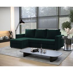 Canapea de colt Space Meble Park L Riviera 38 (Dark Green)