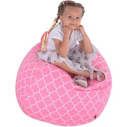 Детское кресло-мешок Tempo Kondela SitOnMe Gomby (Pink/White) Thumb