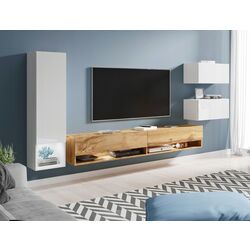 Living Bratex Amadeo (White/White Gloss/Wotan Oak)