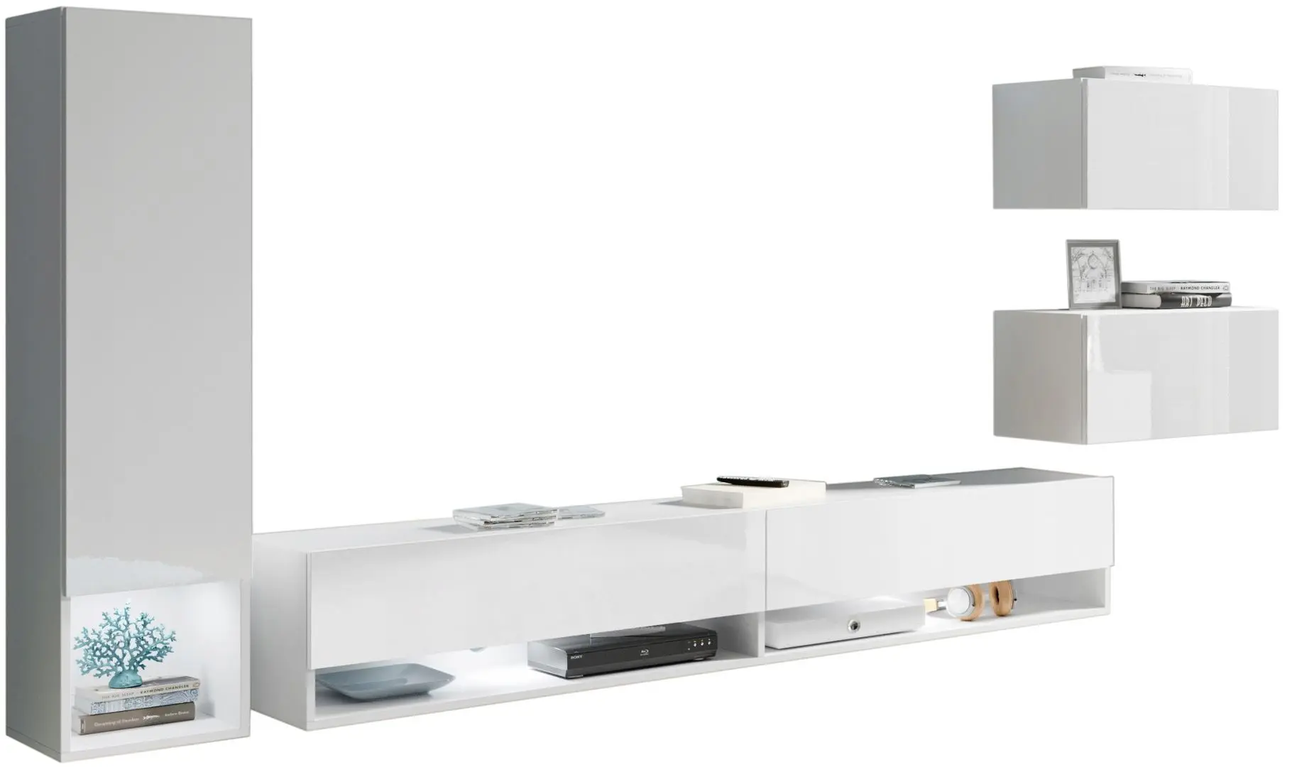 Living Bratex Amadeo (White/White Gloss)