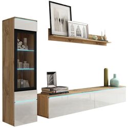 Living Bratex Vera I (Wotan Oak/White Gloss) Thumb