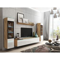 Living Bratex Vera II (Wotan Oak/White Gloss) Thumb