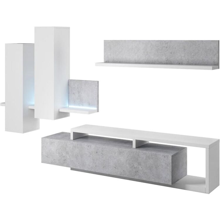 Гостиная Helvetia Bota №09 2.19м (White/Colorado Concrete)