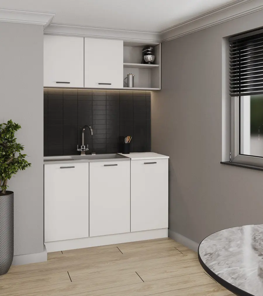 Bucatarie Haaus Ara 1.2m (White)